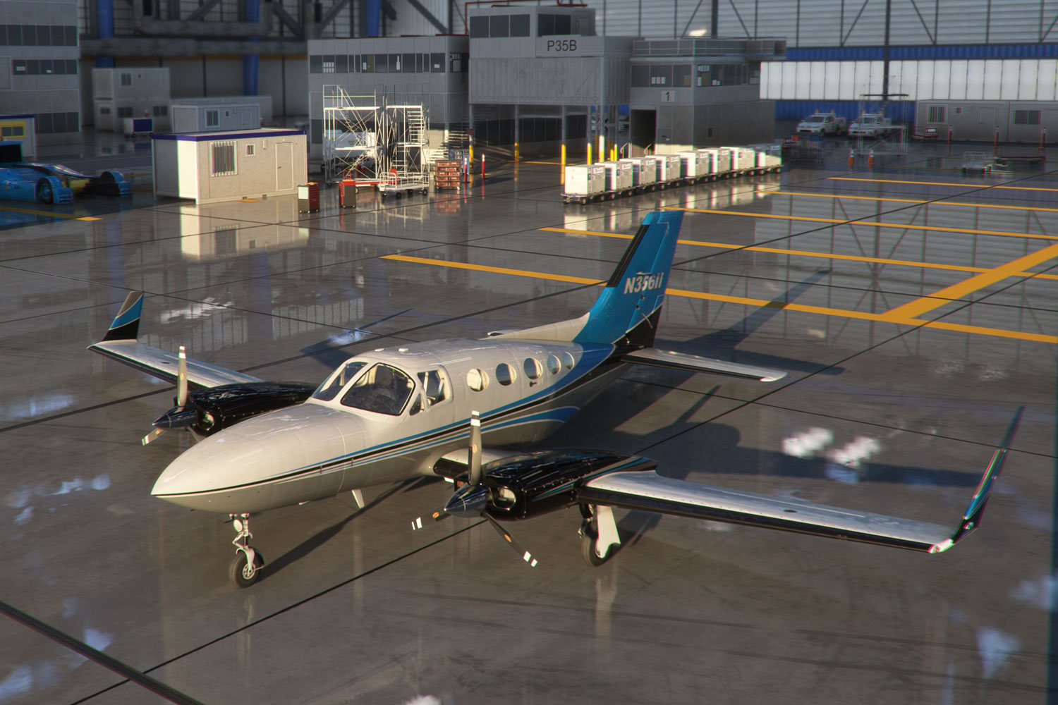 Cessna 414 Simulador de vuelo Aerosim